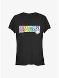 Disney Lilo & Stitch Colorful Stitches Girls T-Shirt, BLACK, hi-res