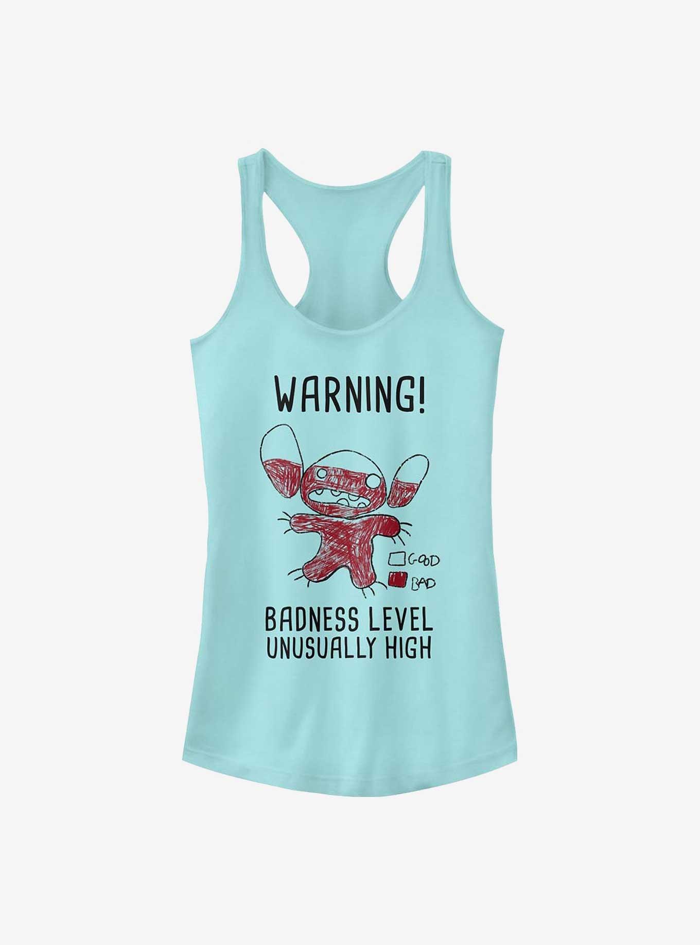 Disney Lilo & Stitch Warning Drawing Sitch Girls Tank, CANCUN, hi-res