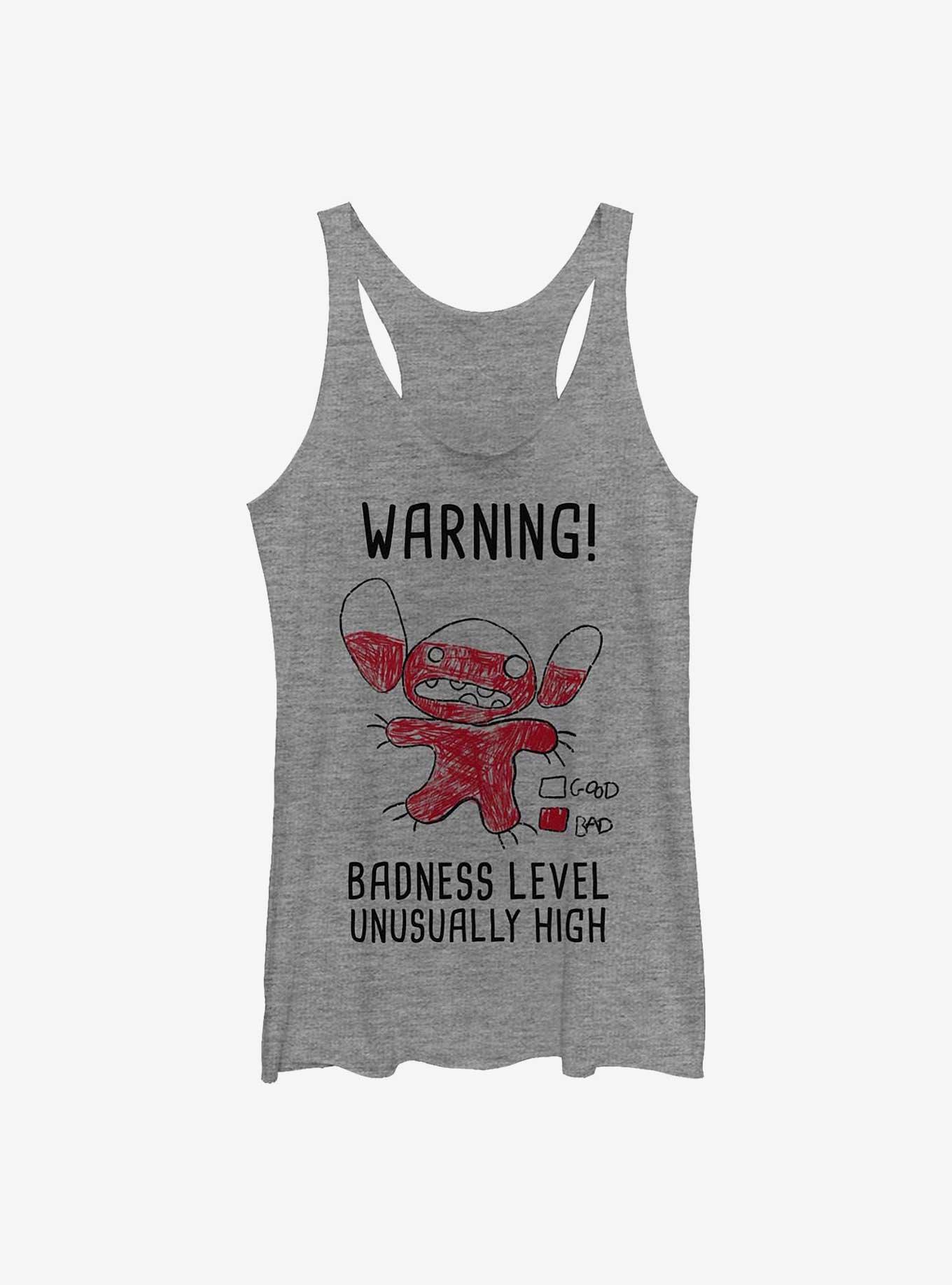 Disney Lilo & Stitch Warning Drawing Sitch Girls Tank