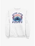 Disney Lilo & Stitch Cute And Fluffy Crew Sweatshirt, WHITE, hi-res