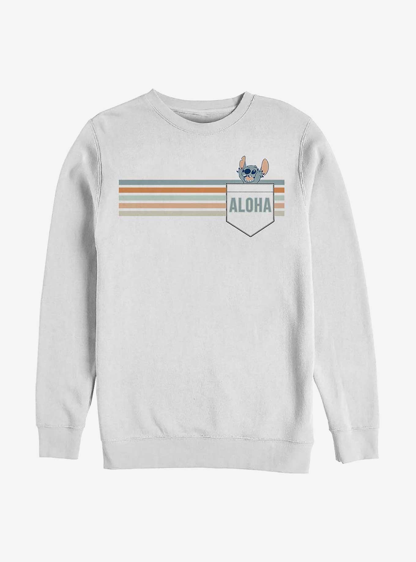 Disney Lilo & Stitch Aloha Badge Crew Sweatshirt, , hi-res