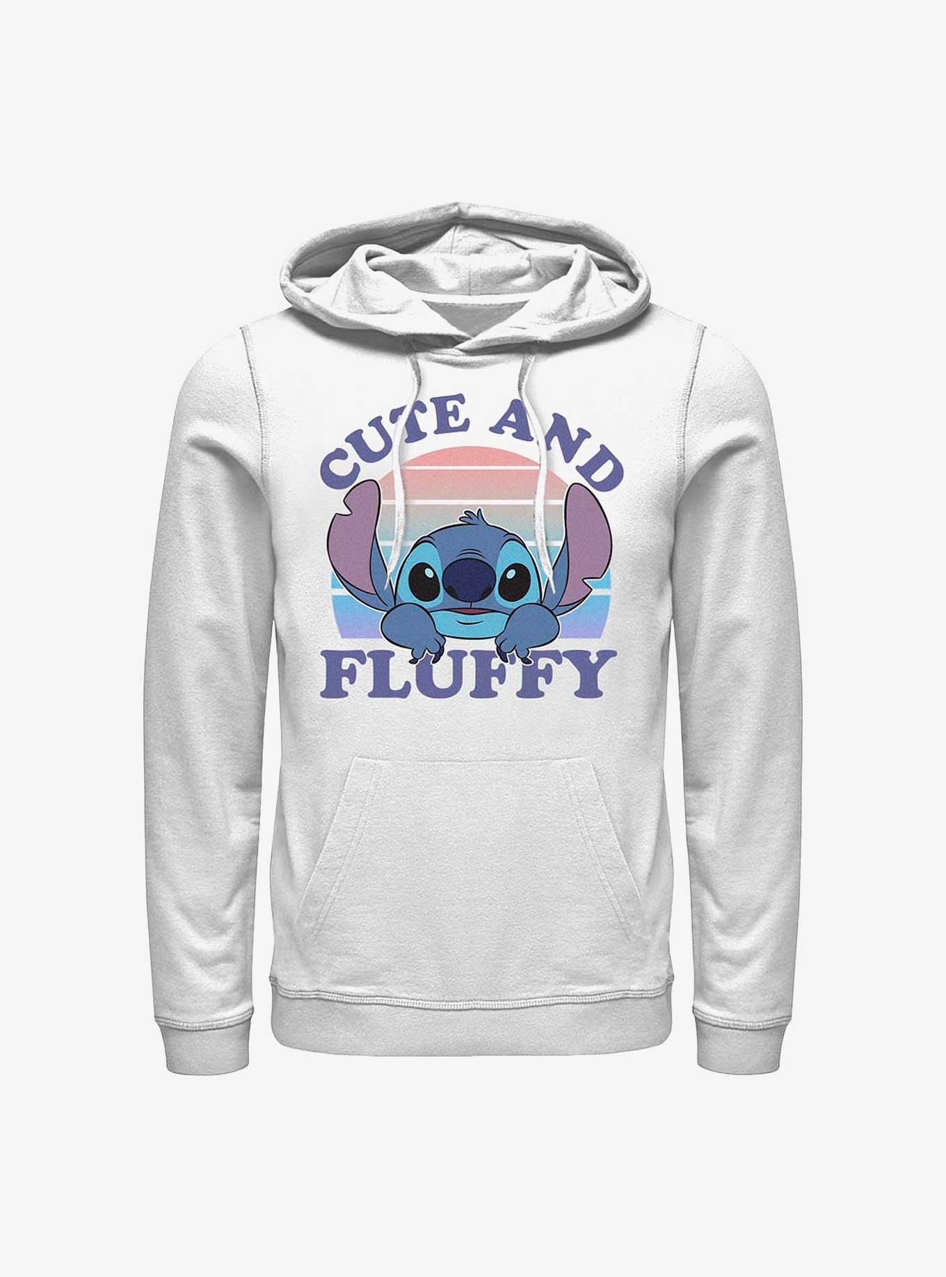 Disney Lilo & Stitch Cute And Fluffy Hoodie, WHITE, hi-res