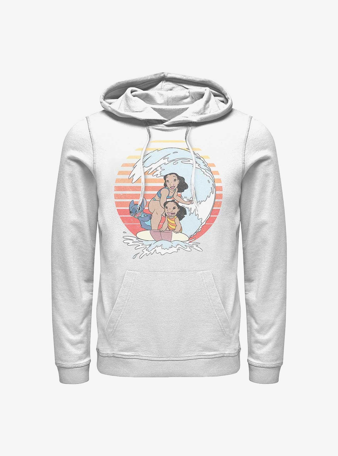 Disney Lilo & Stitch Family Surfing Hoodie, WHITE, hi-res