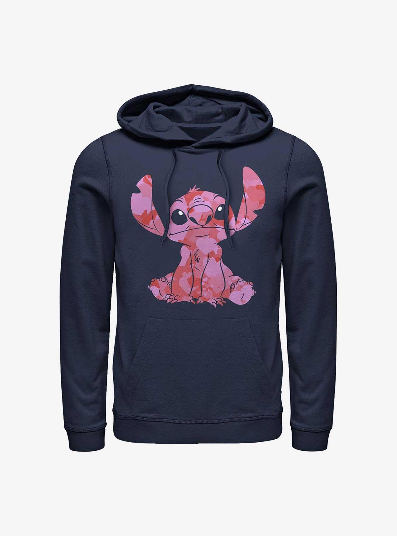 Disney Lilo & Stitch Heart Fill Hoodie, NAVY, hi-res