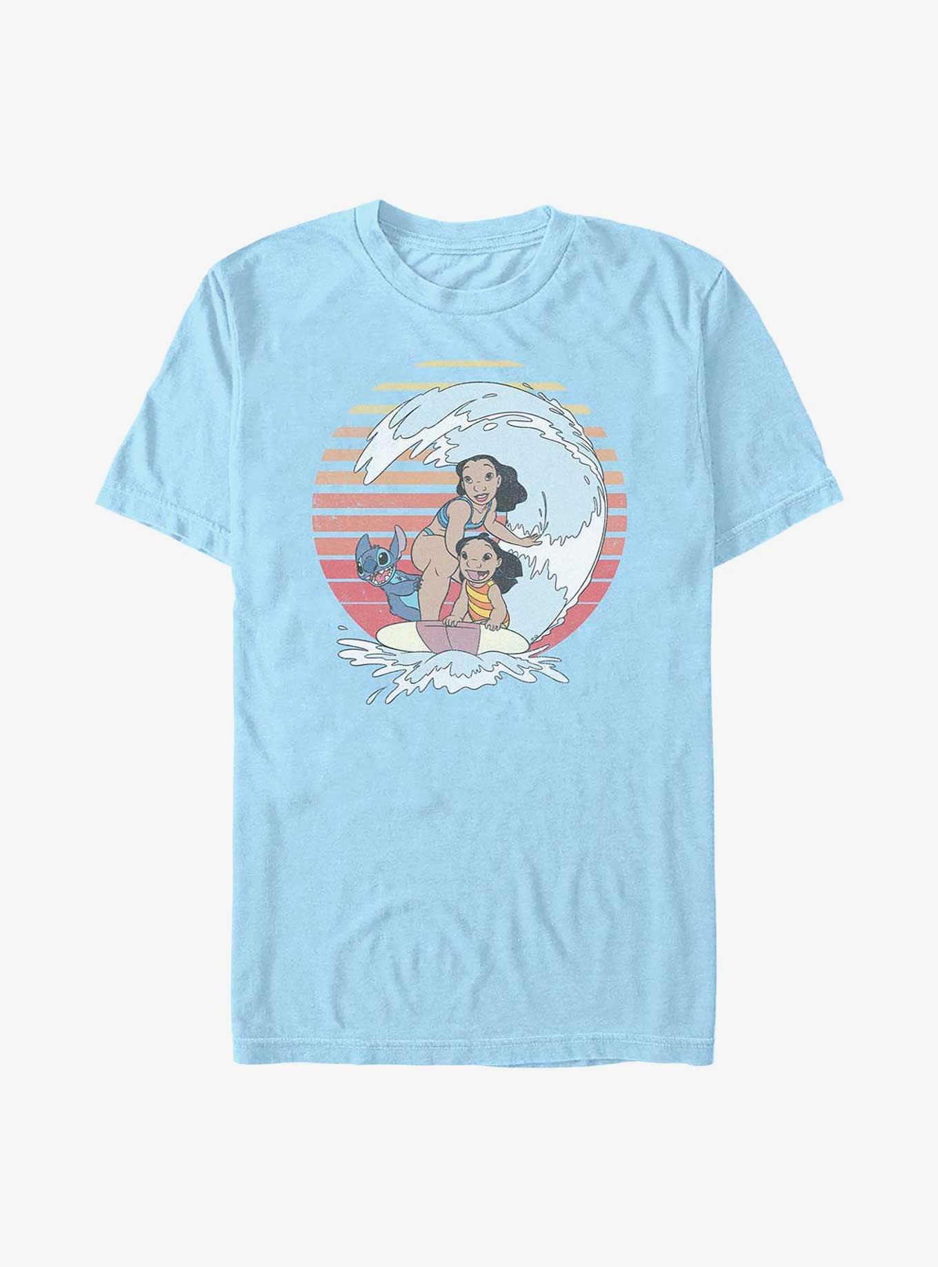 Disney Lilo & Stitch Family Surfing T-Shirt, , hi-res