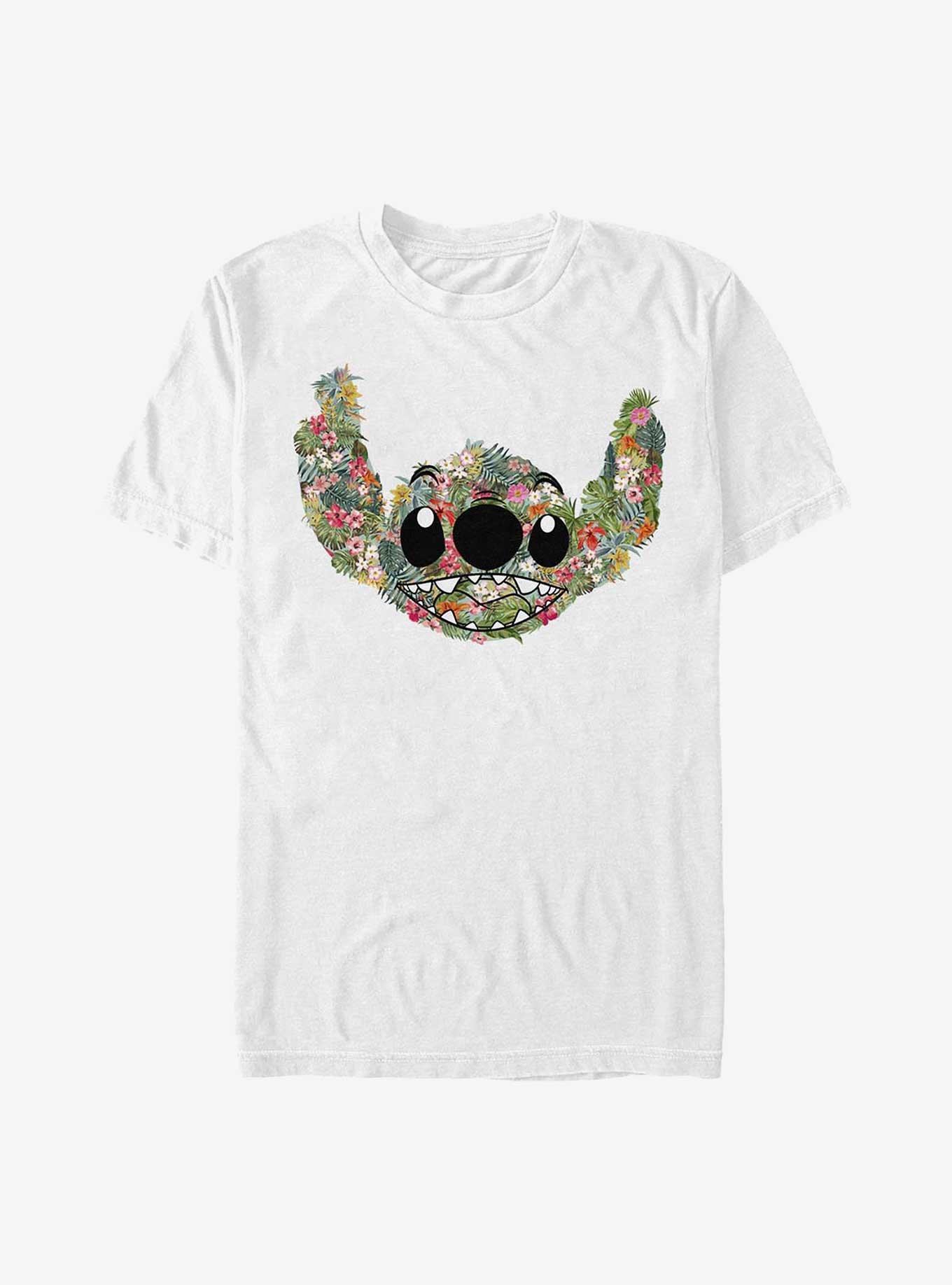 Disney Lilo & Stitch Floral T-Shirt, , hi-res