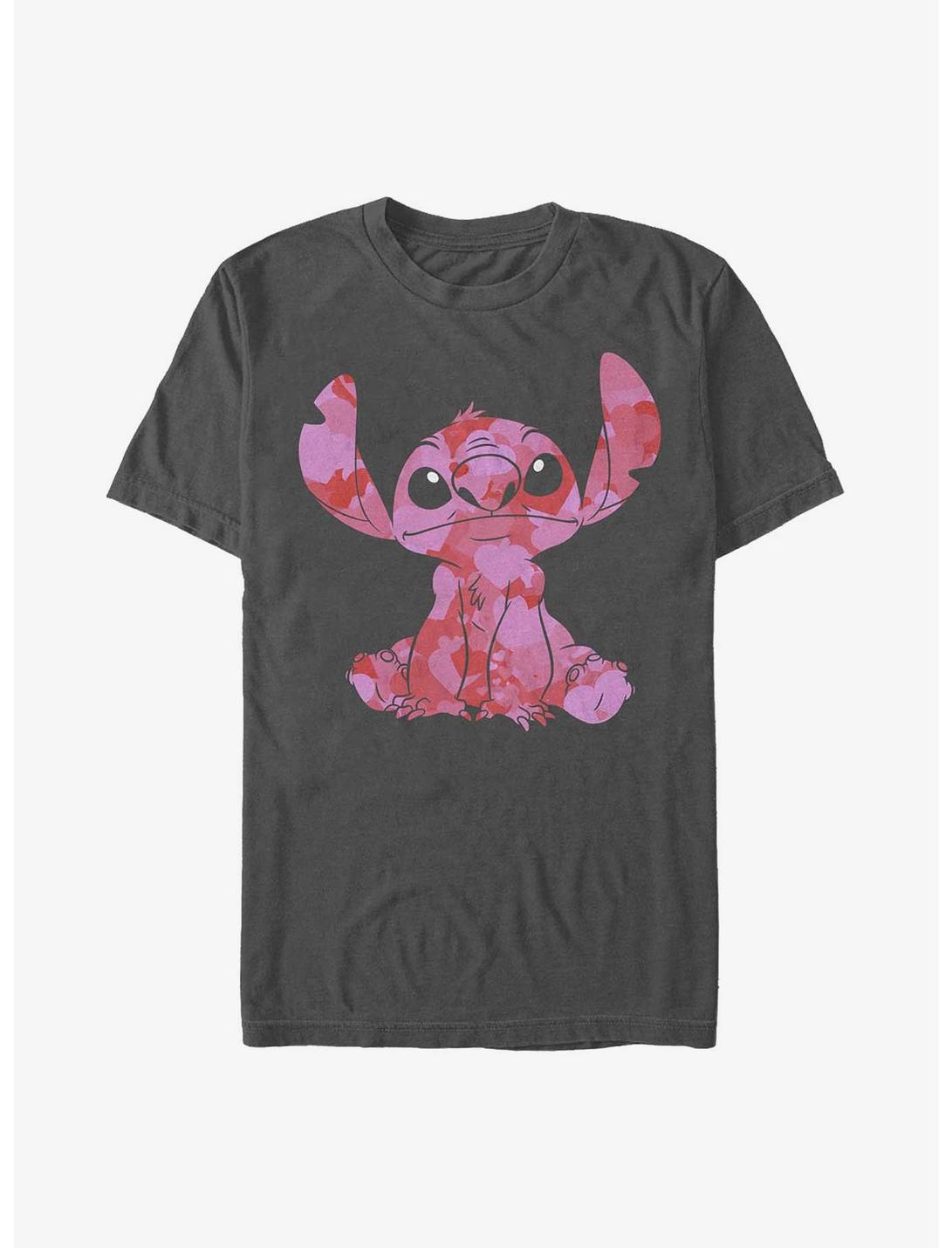 Disney Lilo & Stitch Heart Fill T-Shirt, CHARCOAL, hi-res