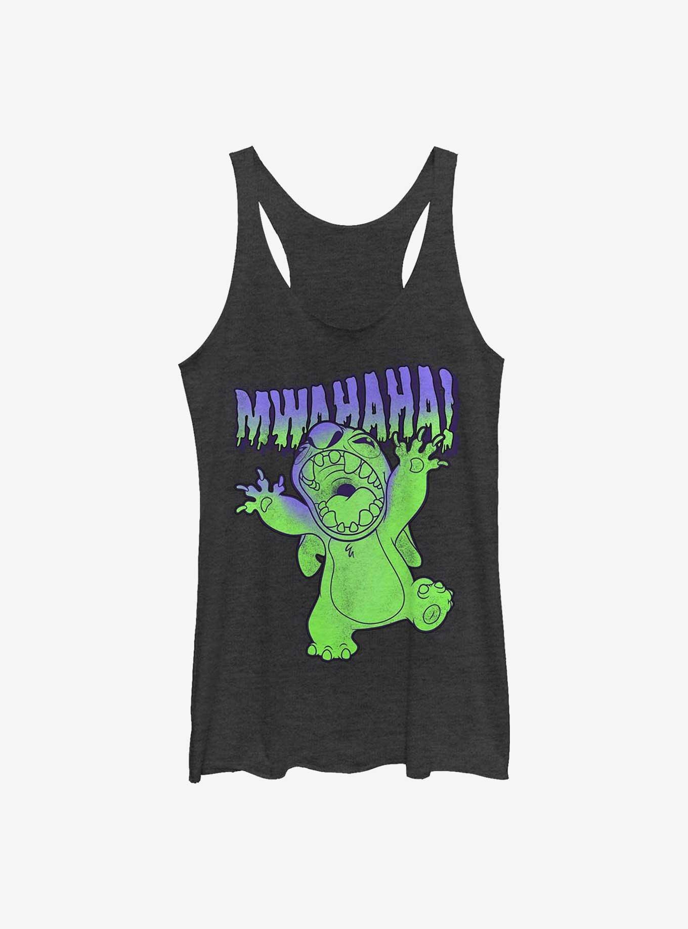 Disney Lilo & Stitch Mwahaha Girls Tank, BLK HTR, hi-res