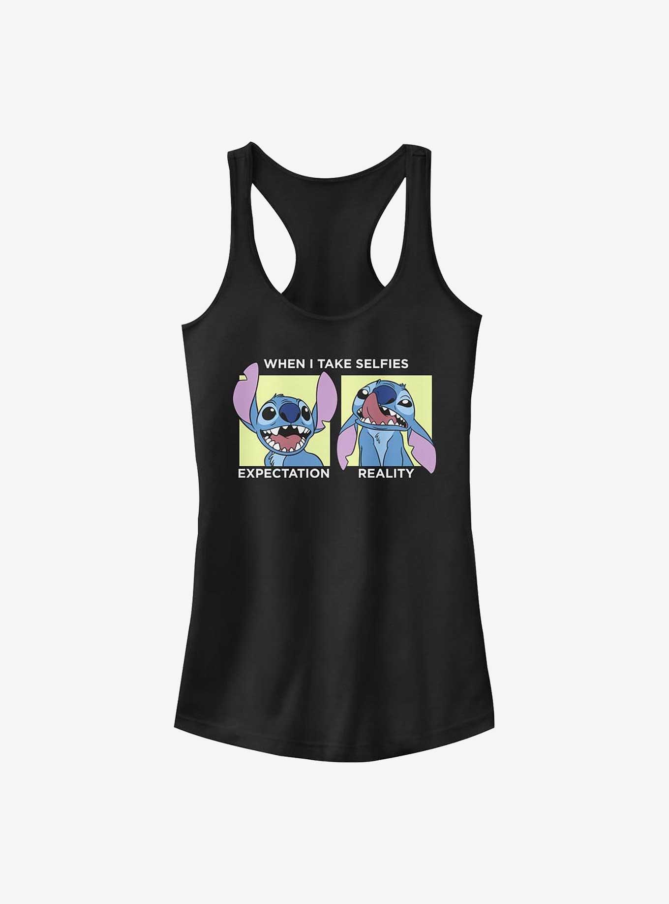 Disney Lilo & Stitch Selfie Girls Tank, BLACK, hi-res