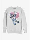 Disney Lilo & Stitch Kissy Faced Crew Sweatshirt, WHITE, hi-res