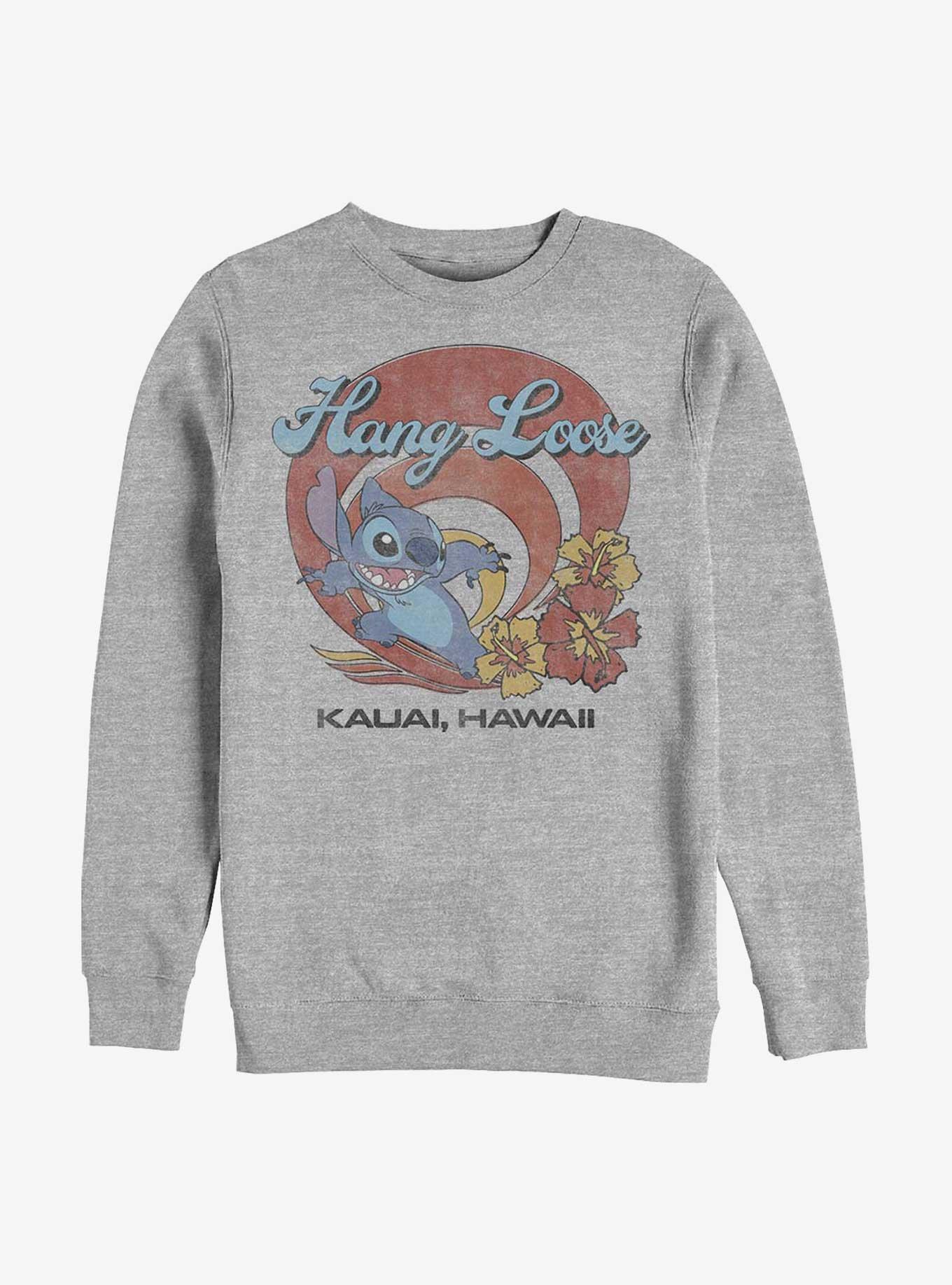 Hot Topic Disney Lilo & Stitch Hang Loose Crew Sweatshirt