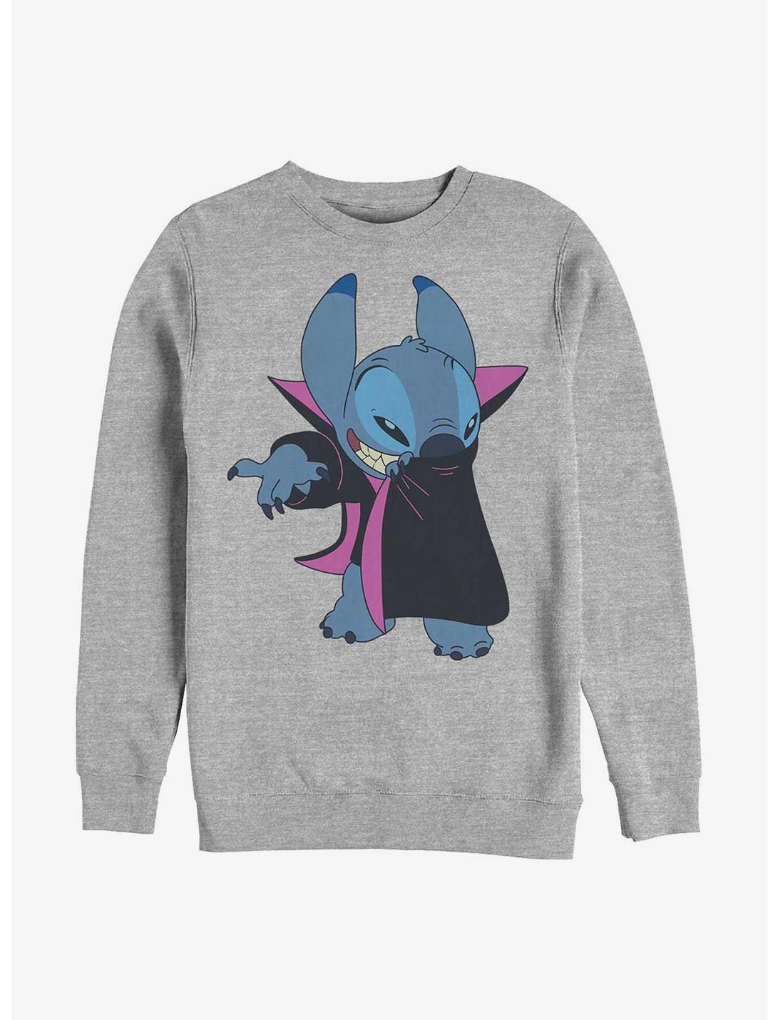 Disney Lilo & Stitch Vampire Stitch Crew Sweatshirt, ATH HTR, hi-res