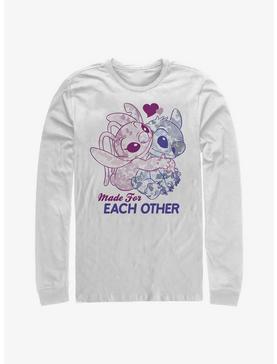 Disney Lilo & Stitch Made For Eachother Long-Sleeve T-Shirt, , hi-res