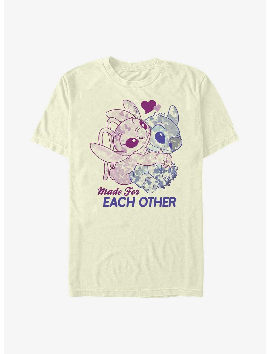 Disney Lilo & Stitch Made For Eachother T-Shirt, , hi-res