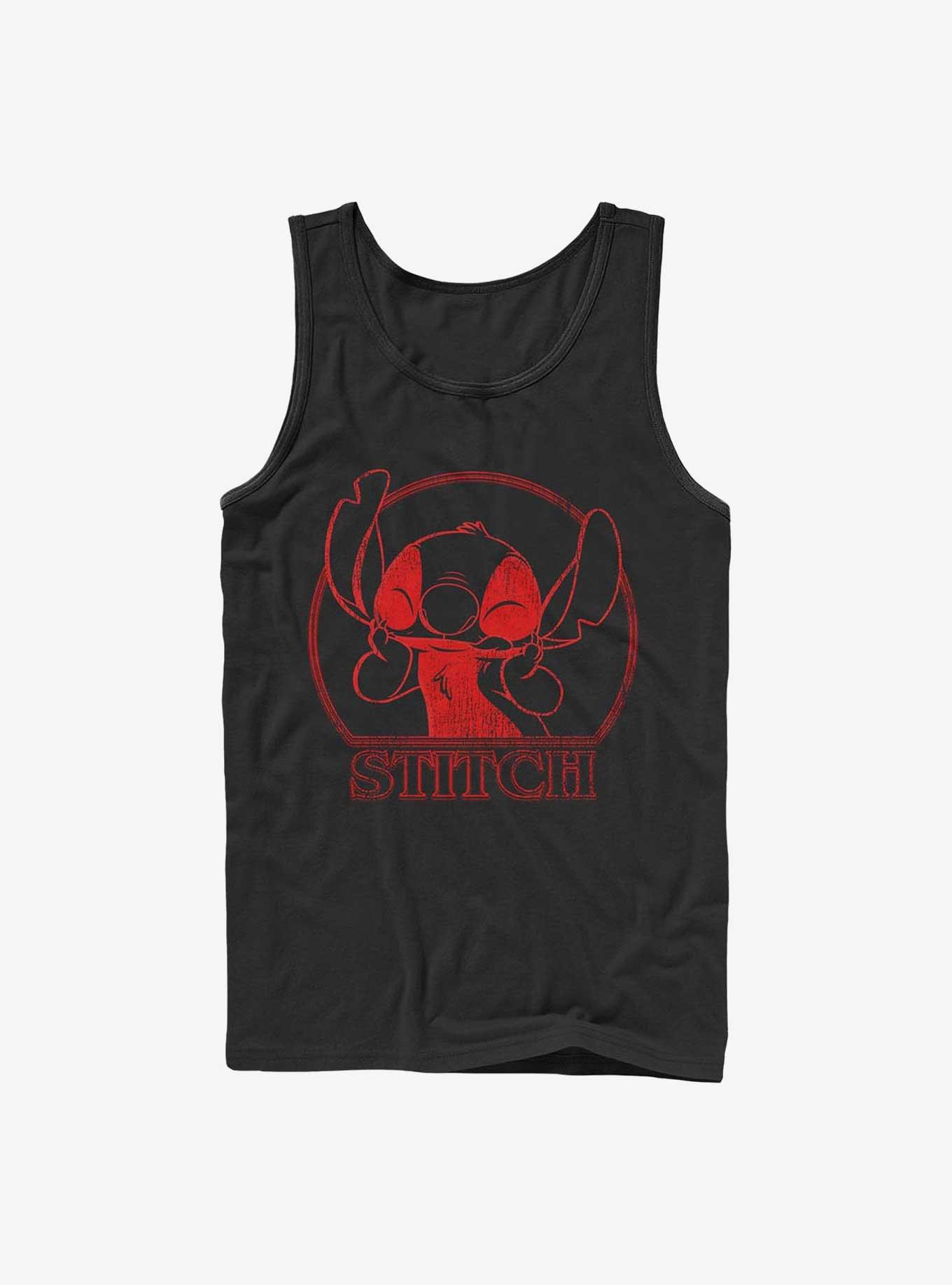 Disney Lilo & Stitch Stranger Stitch Tank, BLACK, hi-res