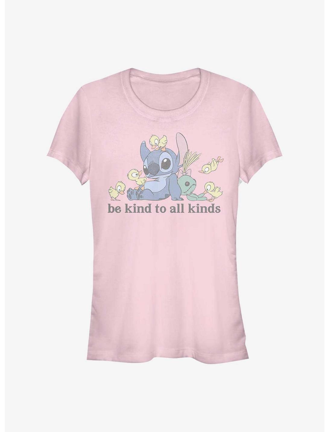 Disney Lilo & Stitch Be Kind To All Kinds Girls T-Shirt, LIGHT PINK, hi-res