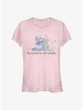 Disney Lilo & Stitch Be Kind To All Kinds Girls T-Shirt, LIGHT PINK, hi-res