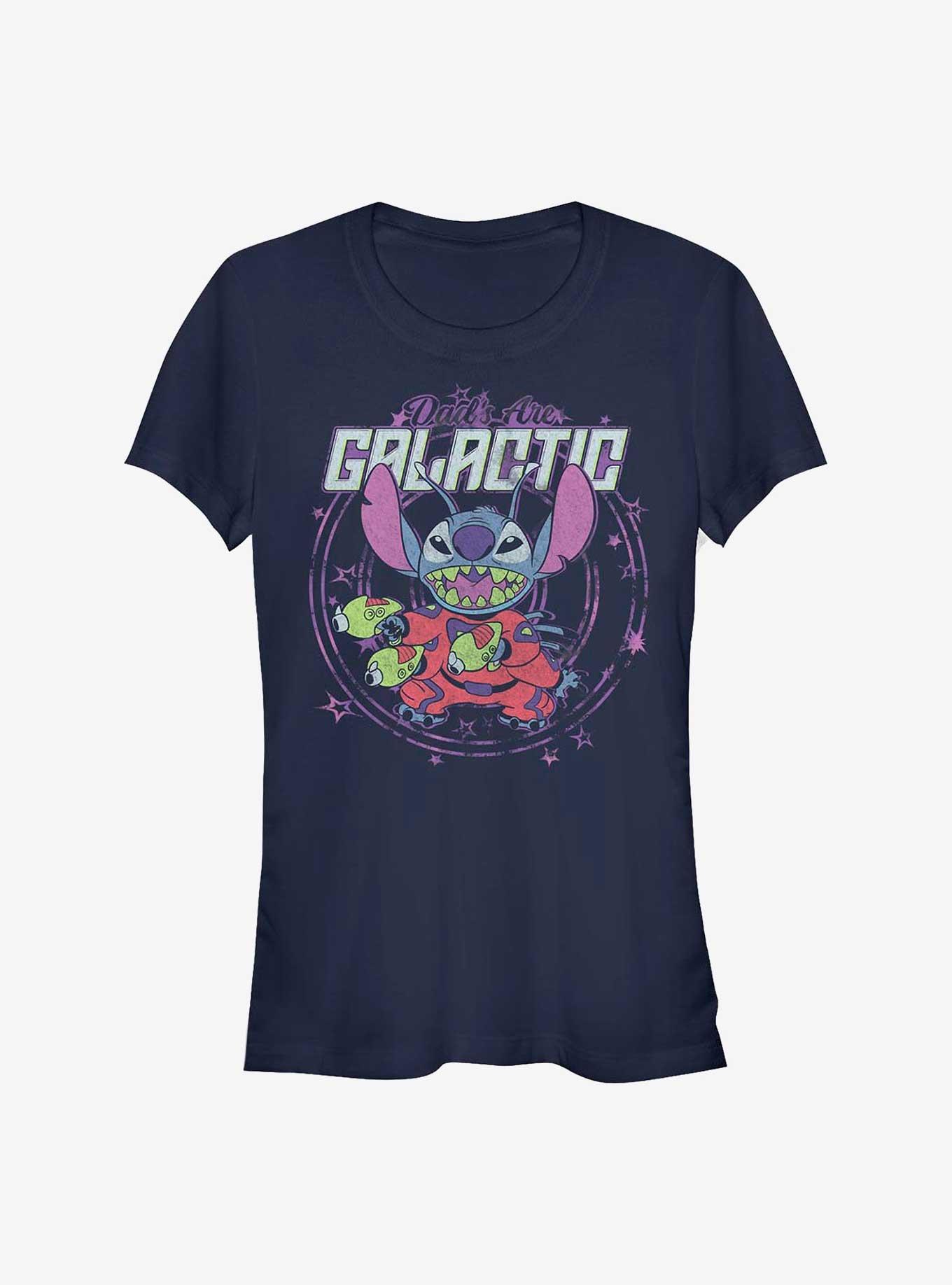 Disney Lilo & Stitch Dad's Are Galactic Girls T-Shirt, NAVY, hi-res