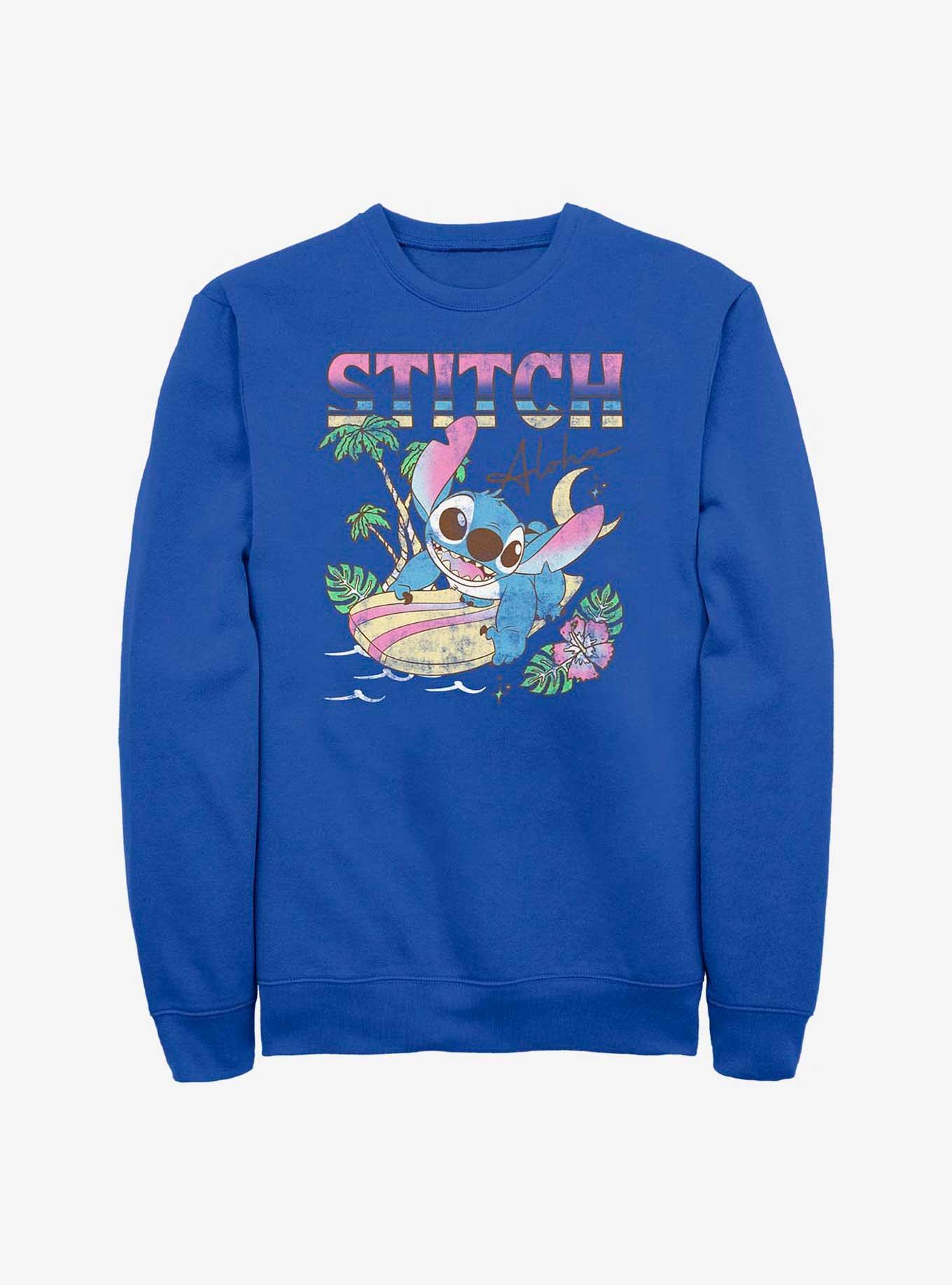 Disney Lilo & Stitch Aloha Stitch Crew Sweatshirt, , hi-res