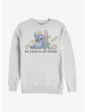 Disney Lilo & Stitch Be Kind To All Kinds Crew Sweatshirt, , hi-res
