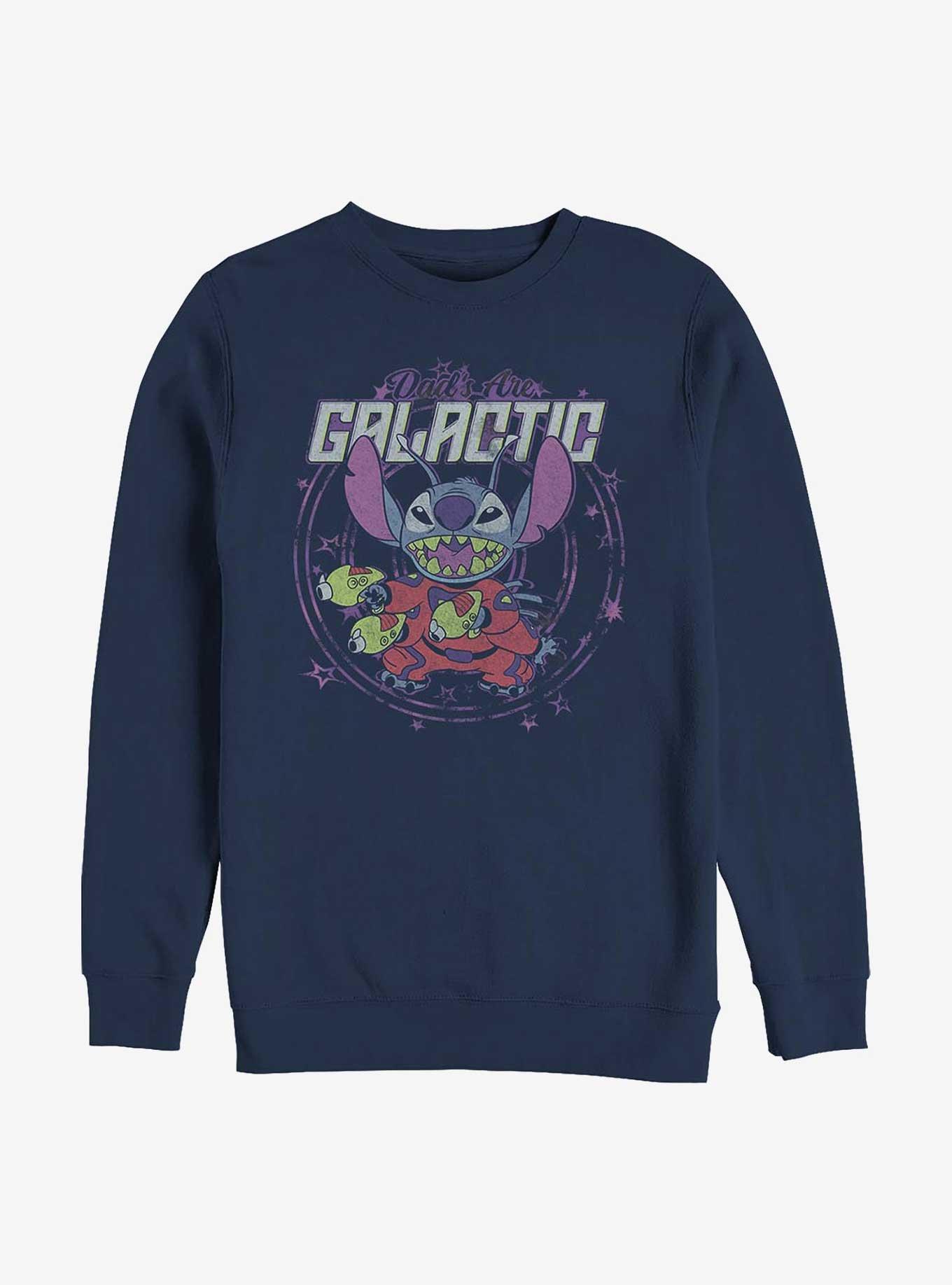 Disney Lilo & Stitch Dad's Are Galactic Crew Sweatshirt, , hi-res