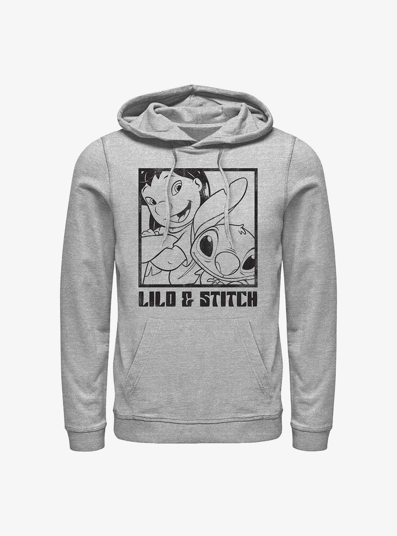 Disney Lilo & Stitch Photo Shot Snap Hoodie, ATH HTR, hi-res