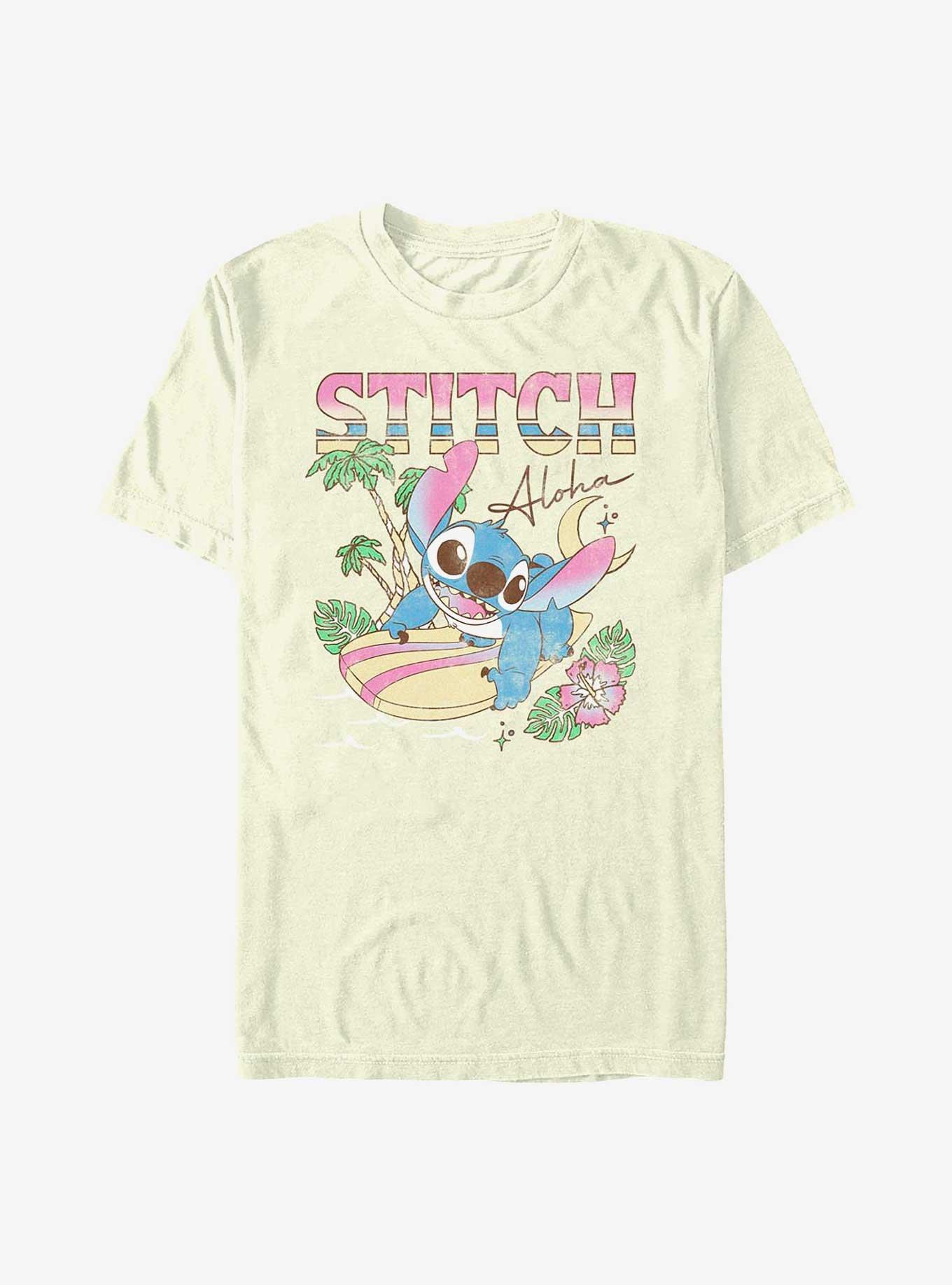 Disney Lilo & Stitch Aloha Stitch T-Shirt, NATURAL, hi-res