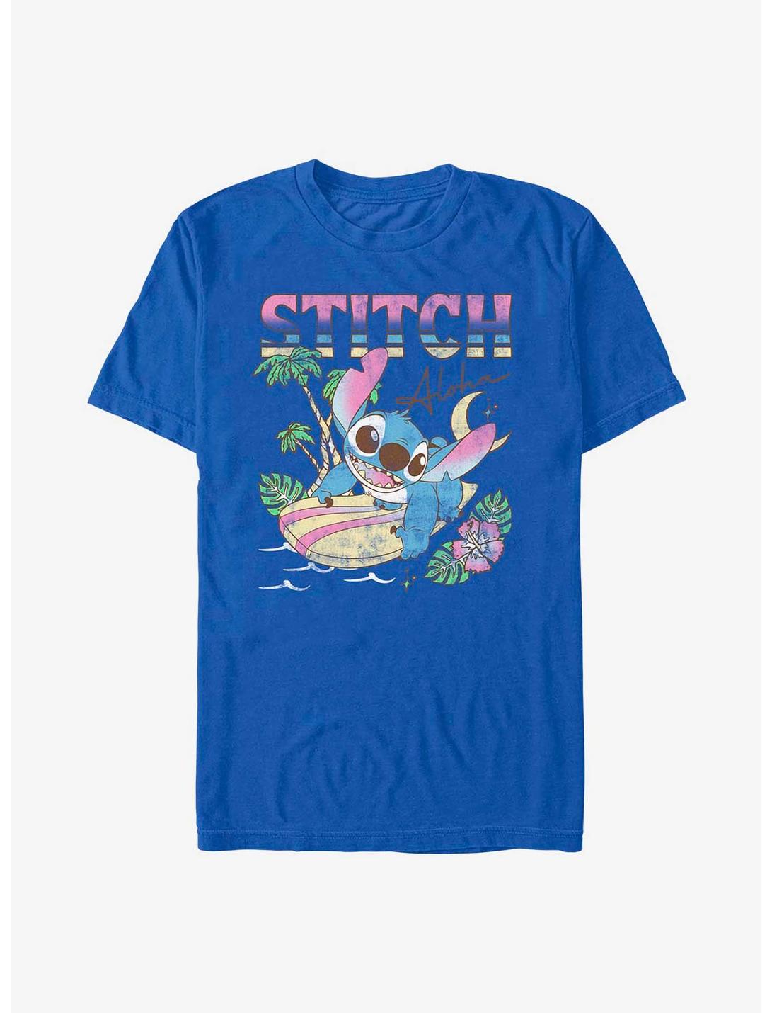 Disney Lilo & Stitch Aloha Stitch T-Shirt, ROYAL, hi-res