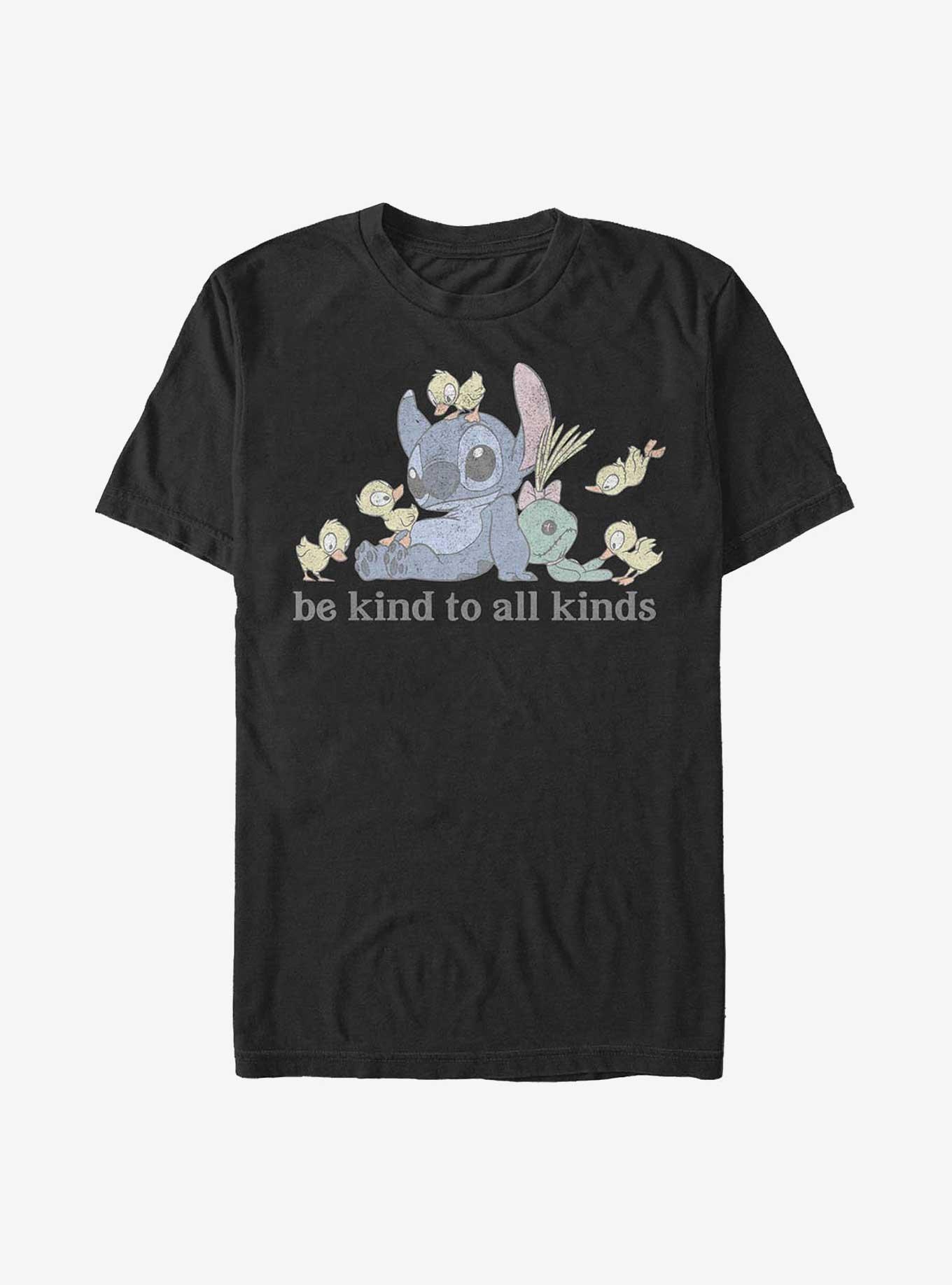 Disney Lilo & Stitch Be Kind To All Kinds T-Shirt, BLACK, hi-res