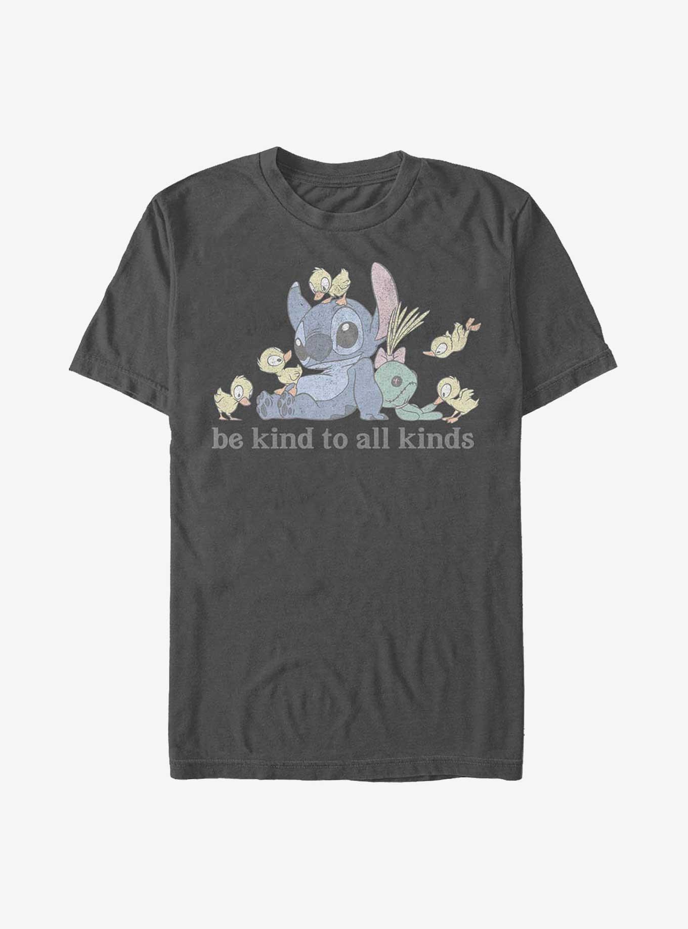 Disney Lilo & Stitch Be Kind To All Kinds T-Shirt, CHARCOAL, hi-res