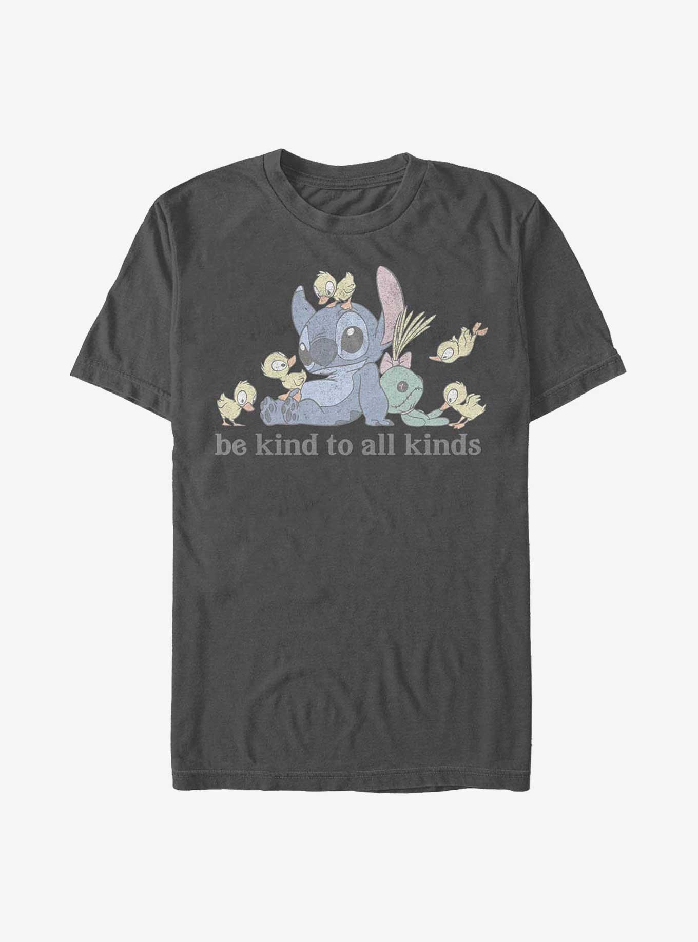 Disney Lilo & Stitch Be Kind To All Kinds T-Shirt, CHARCOAL, hi-res