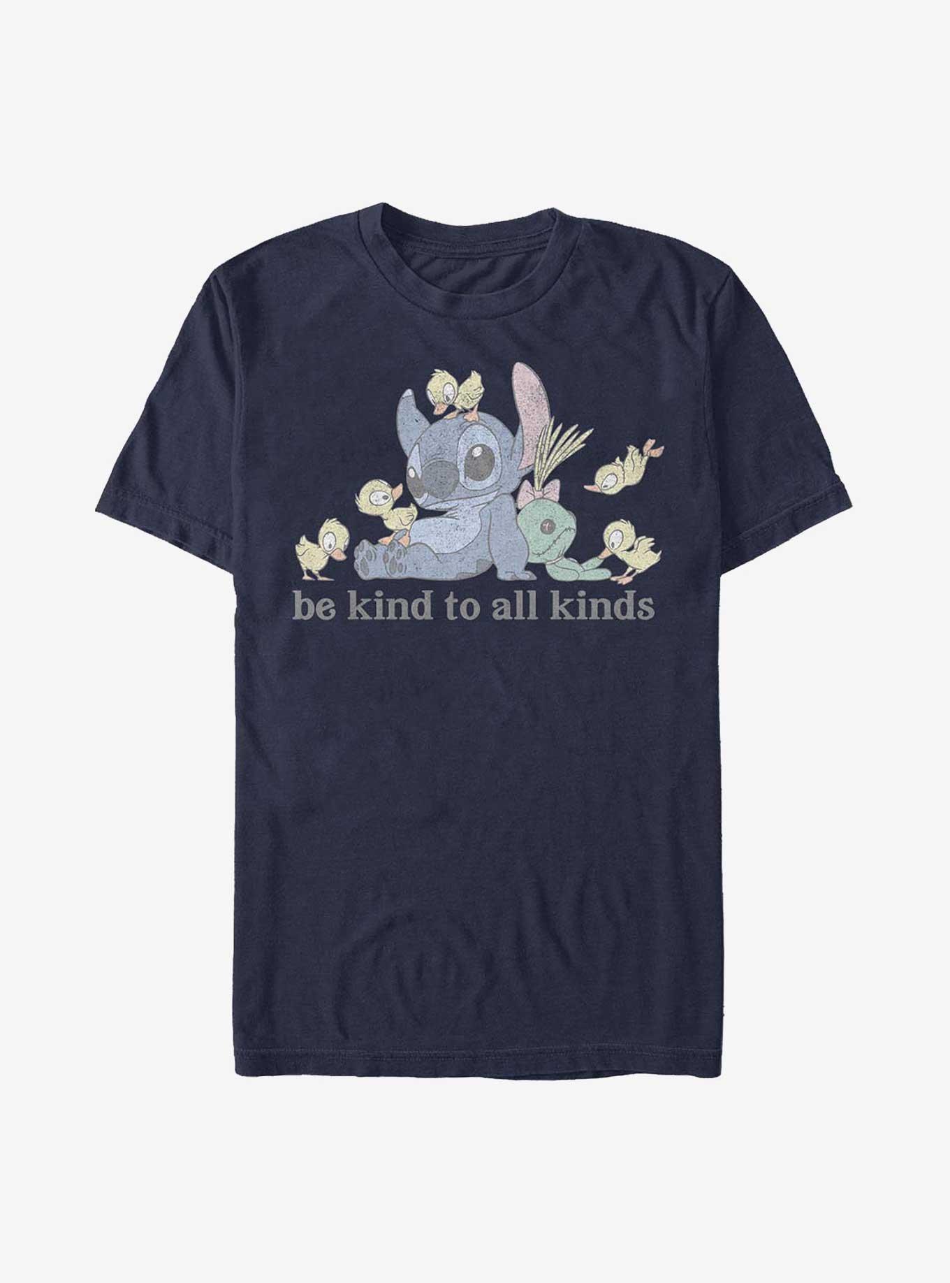 Disney Lilo & Stitch Be Kind To All Kinds T-Shirt, NAVY, hi-res