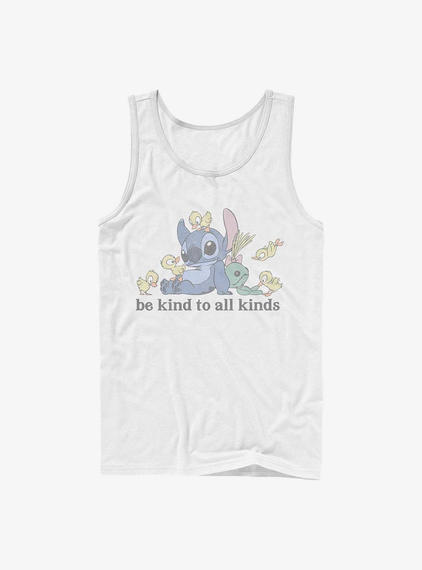 Disney Lilo & Stitch Be Kind To All Kinds Tank, WHITE, hi-res