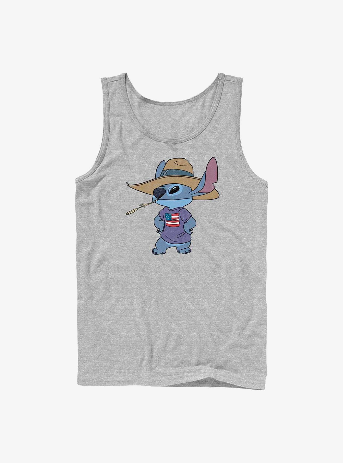 Disney Lilo & Stitch Howdy Stitch Tank, ATH HTR, hi-res