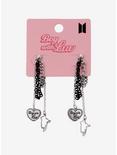 BTS Boy With Luv Multi Chain Earrings, , hi-res