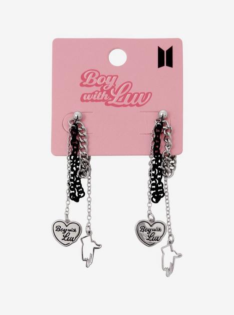BTS Boy With Luv Multi Chain Earrings | Hot Topic