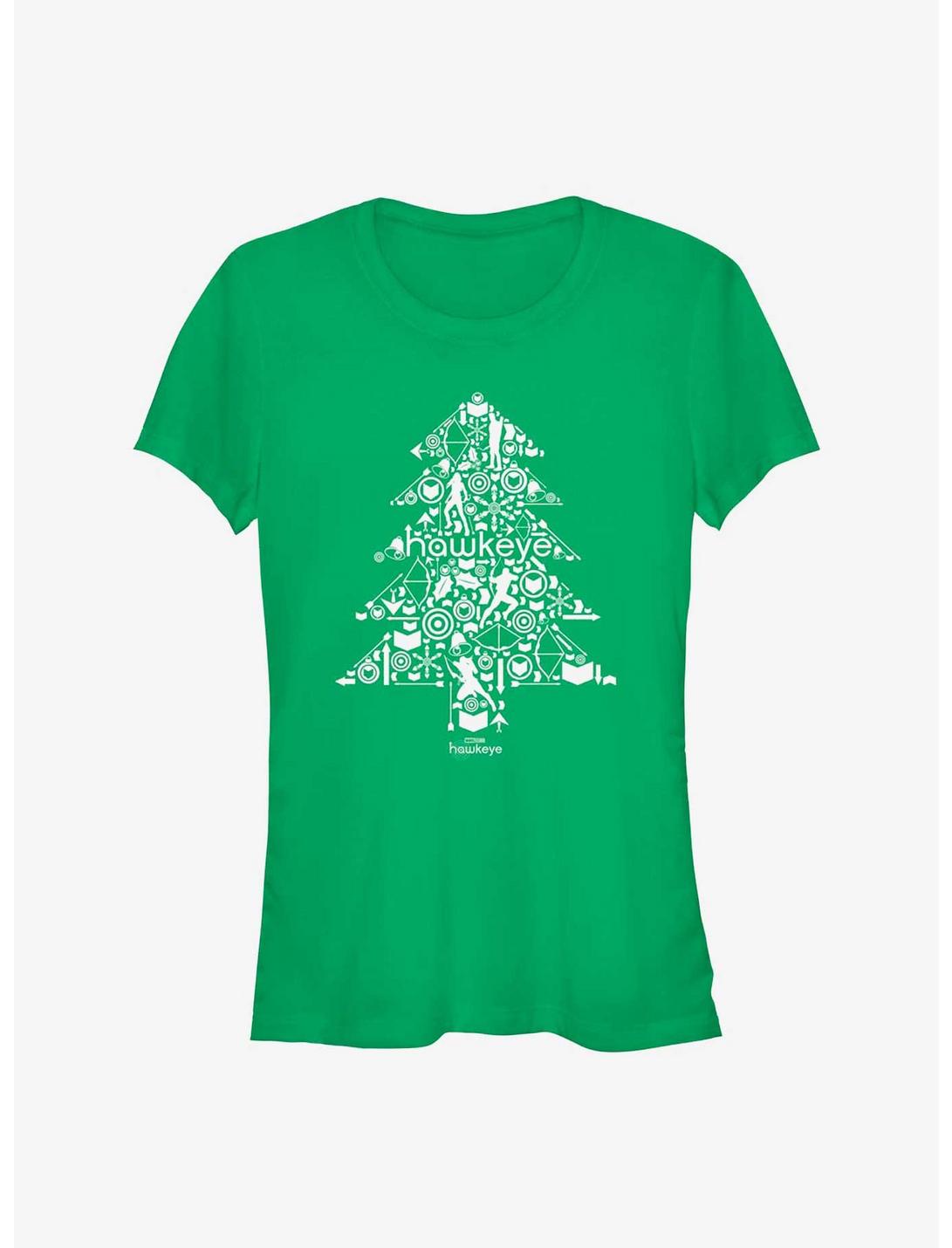 Marvel Hawkeye Christmas Tree Girls T-Shirt, KELLY, hi-res