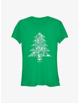 Marvel Hawkeye Christmas Tree Girls T-Shirt, , hi-res