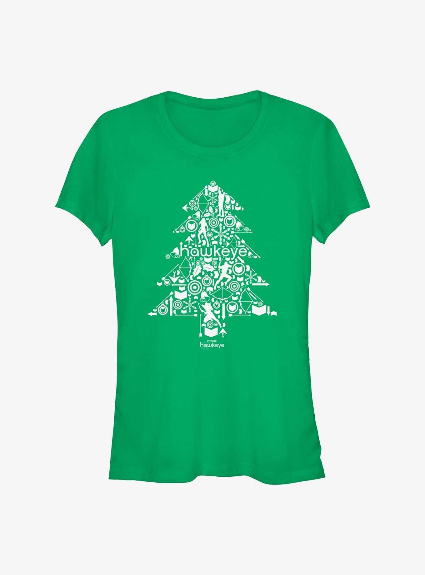 Marvel Hawkeye Christmas Tree Girls T-Shirt, , hi-res