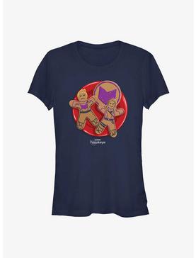 Marvel Hawkeye Gingerbread Cookies Girls T-Shirt, NAVY, hi-res