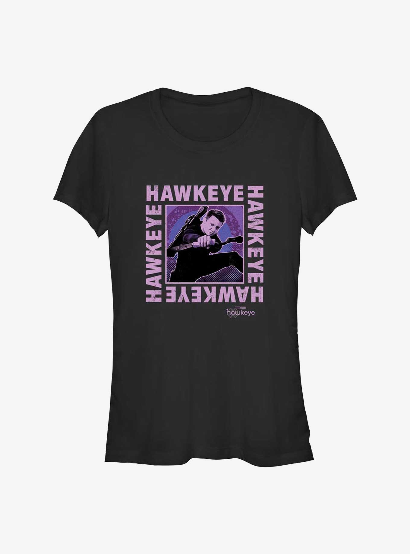 Marvel Hawkeye Text Box Girls T-Shirt