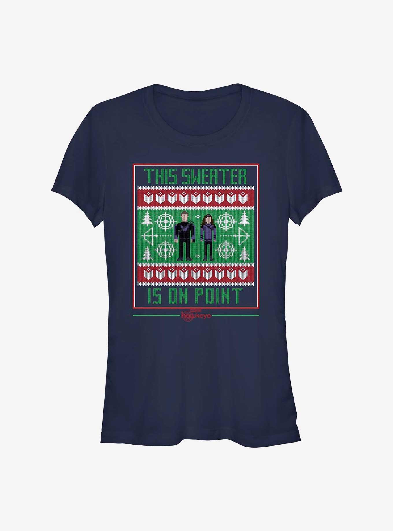 Marvel Hawkeye This Holiday Sweater Is On Point Girls T-Shirt