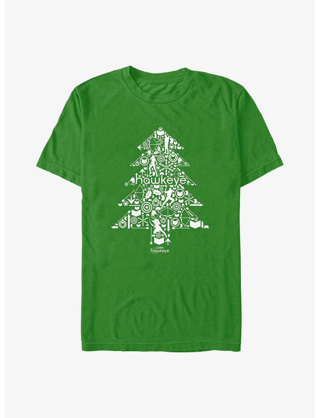 Marvel Hawkeye Christmas Tree T-Shirt, KELLY, hi-res