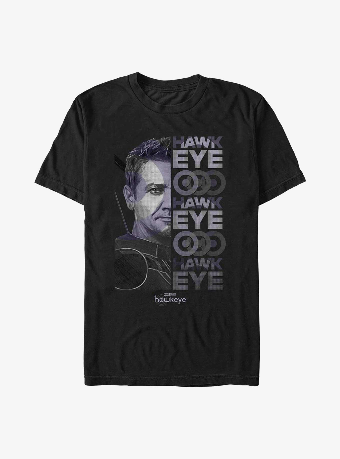 Marvel Hawkeye Half Face T-Shirt, BLACK, hi-res