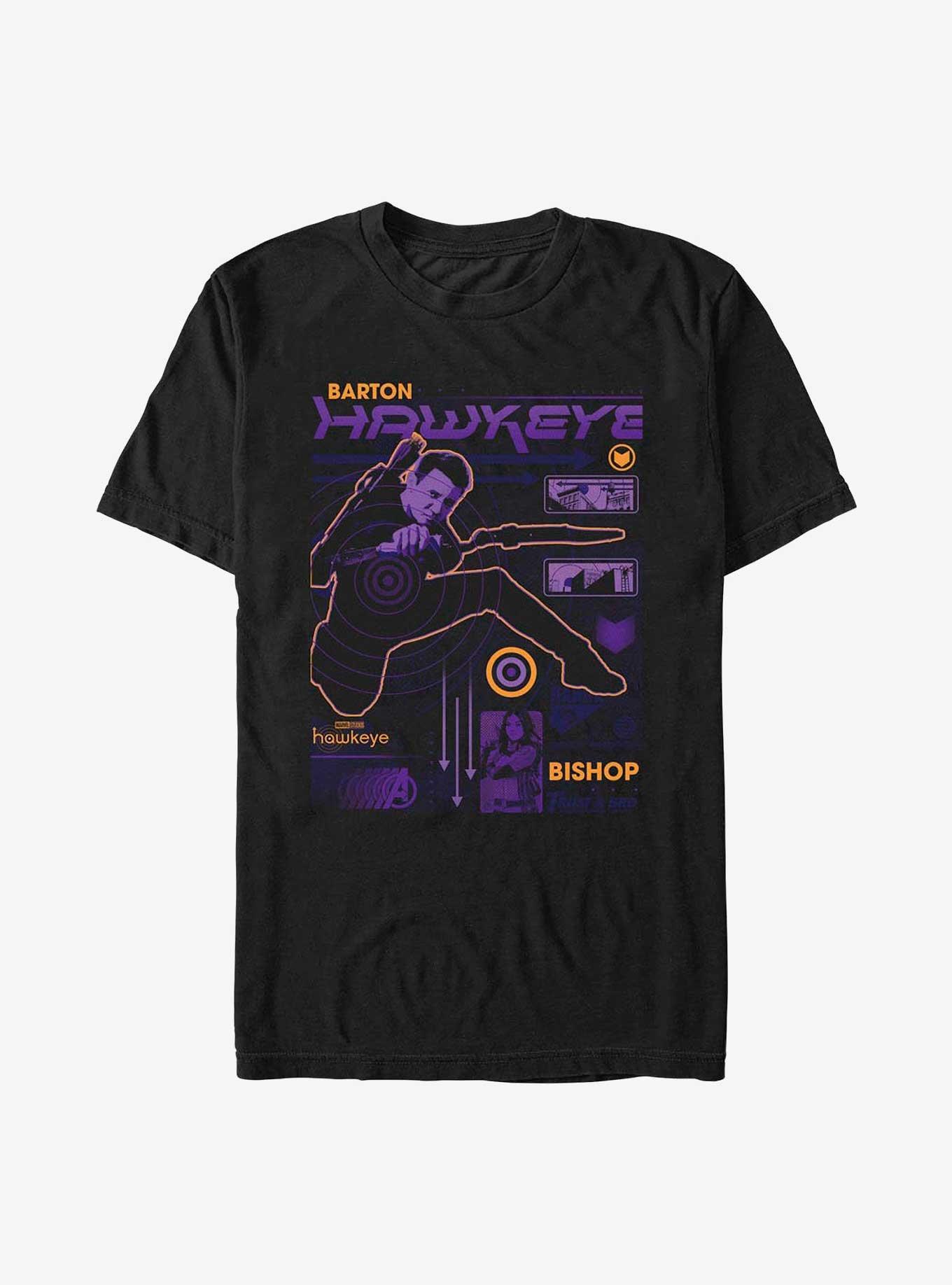 Marvel Hawkeye Trust Barton And Bishop T-Shirt, BLACK, hi-res