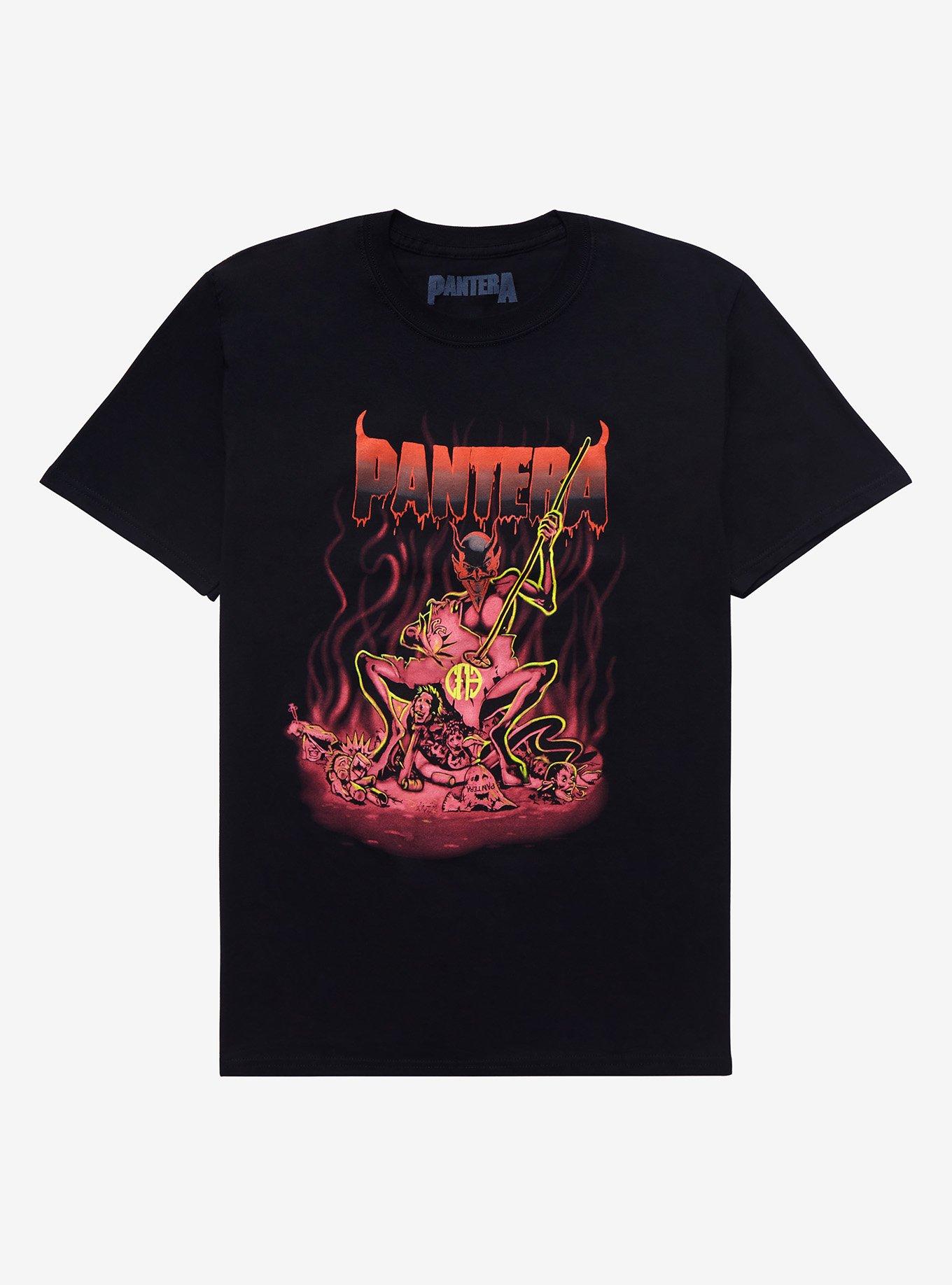 レディースファッション Pantera Official Cowboys From Hell Cover Fire Premium T-Shirt 71taID7s6YL.jpg