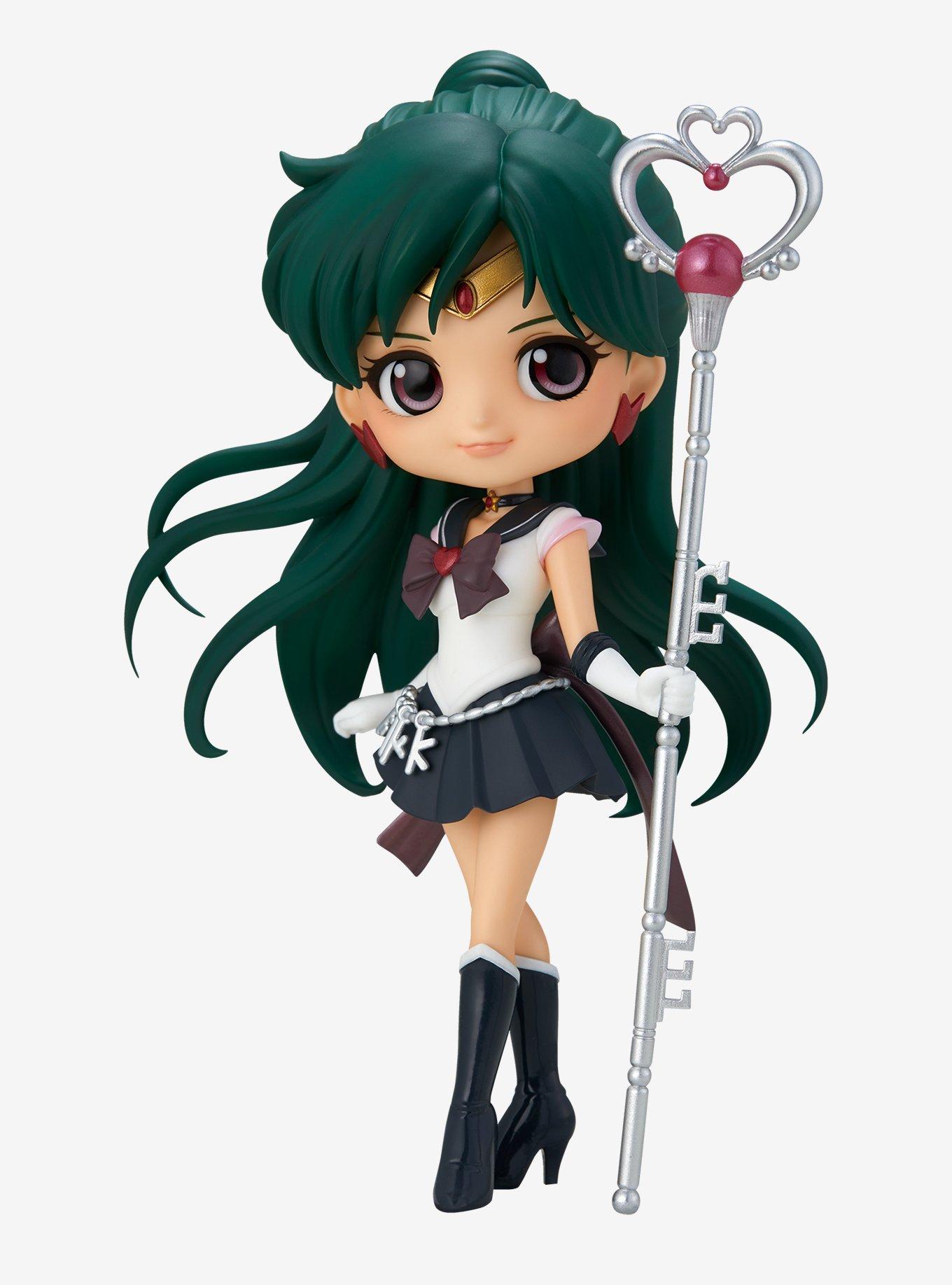 Banpresto Sailor Moon Eternal Q Posket Super Sailor Pluto (Ver. A) Figure, , hi-res