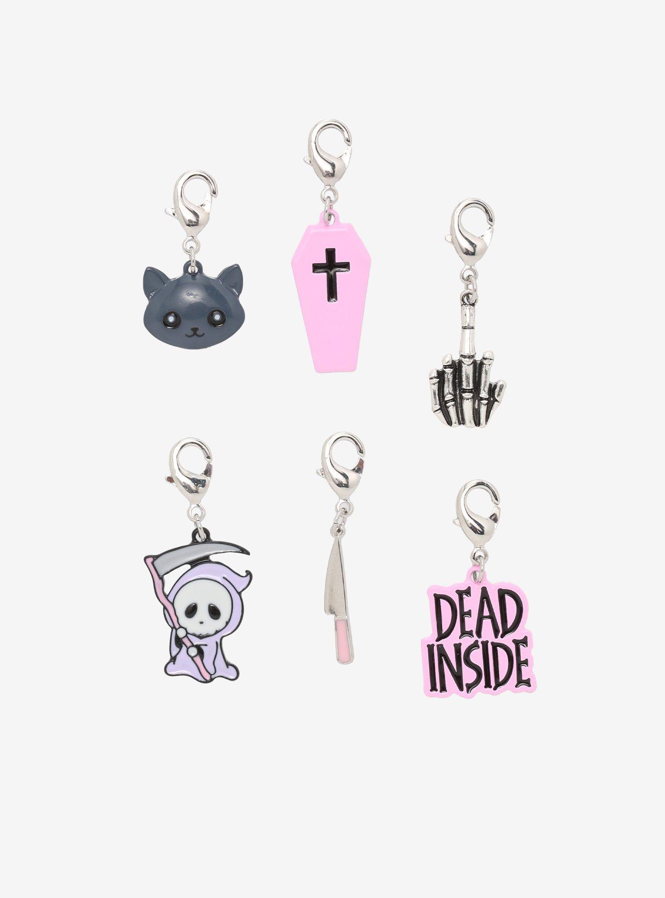 Dead Inside Coffin Shoe Hang Charm Set, , hi-res