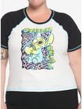 Her Universe Disney Lilo & Stitch Warped Girls Raglan Baby T-Shirt Plus Size, MULTI, hi-res