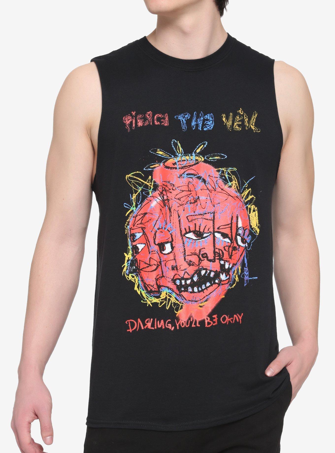 Pierce The Veil Darling Scribble Muscle T-Shirt | Hot Topic